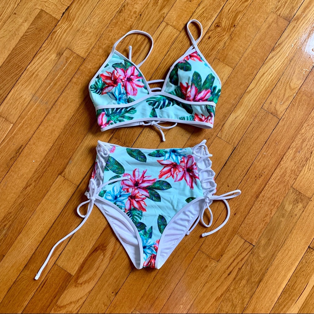 New High waist bikini set 🌷🌸🌺